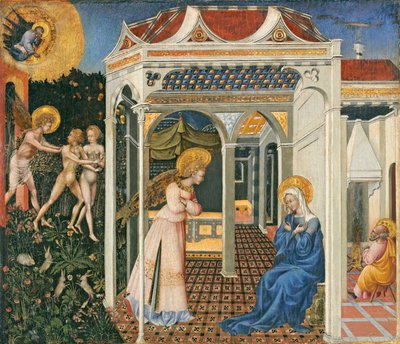 The Annunciation and Expulsion from Paradise by Giovanni di Paolo